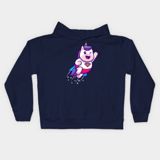 Cute Unicorn Super Flying Cartoon Kids Hoodie